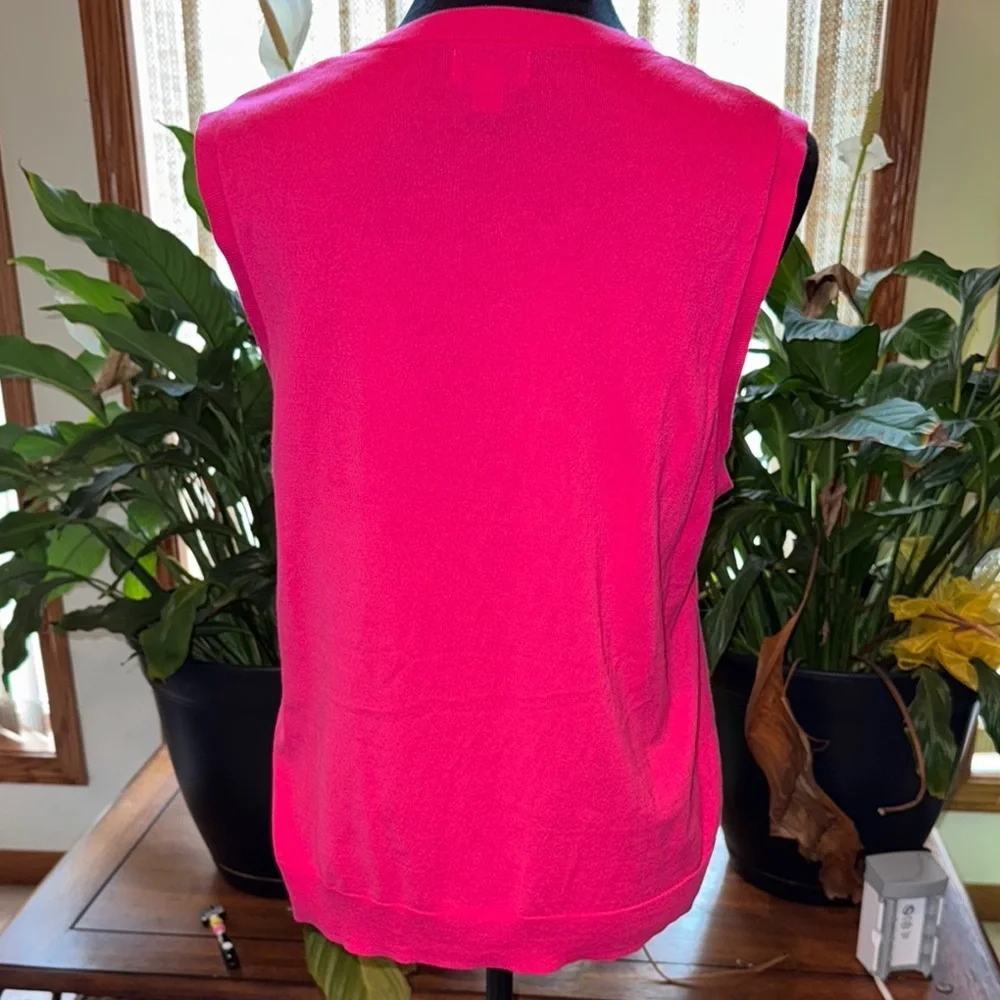 J. Crew Pink Boxy Sleeveless Classic Shell